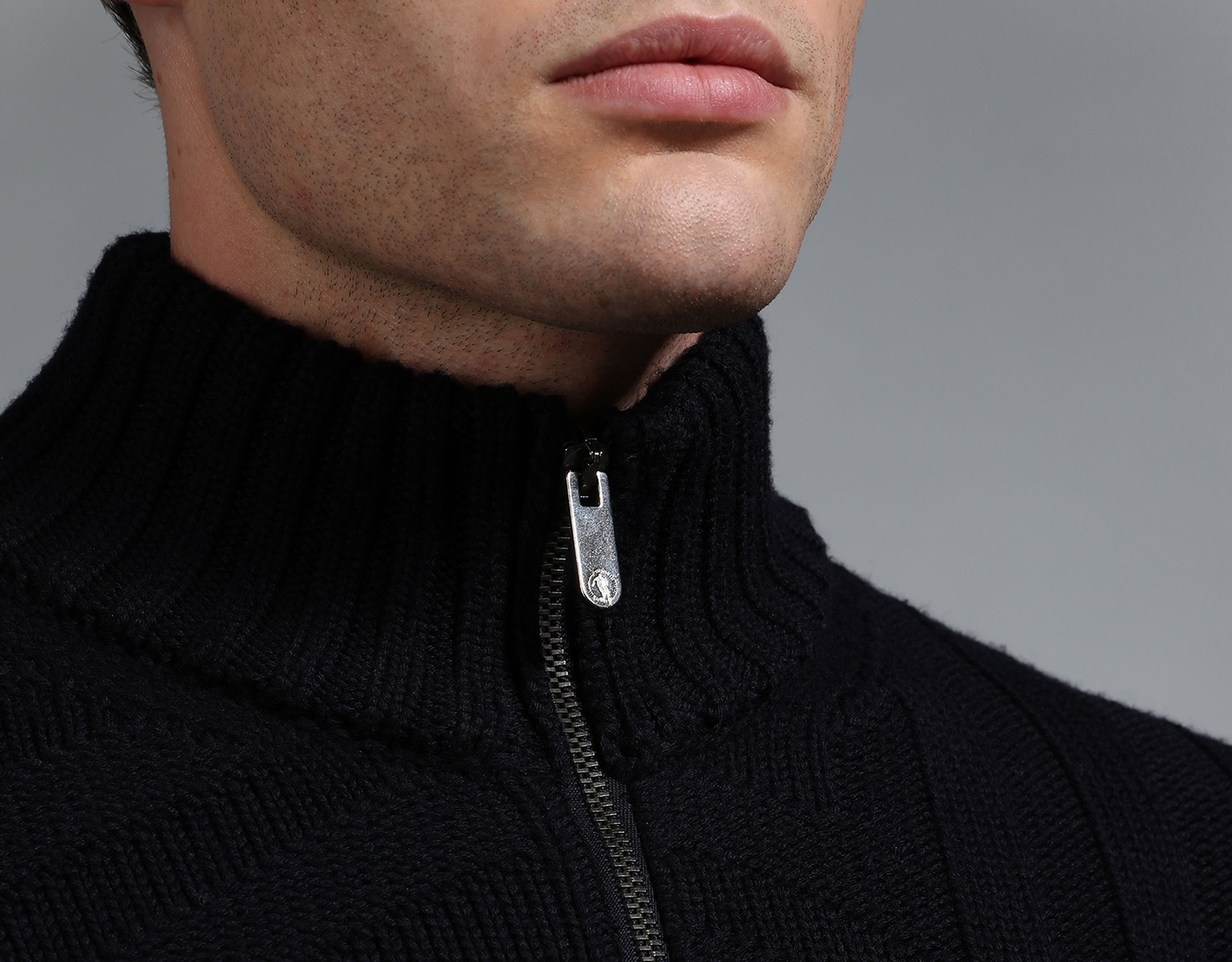 Blue Men's navy cardigan Bikkembergs