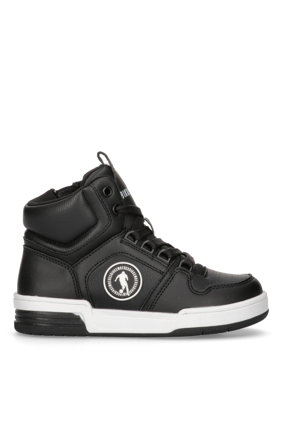 Baskets Bikkembergs Boys High Top En Cuir Marron - Taille 34 US Youth Neuf Sans Boîte