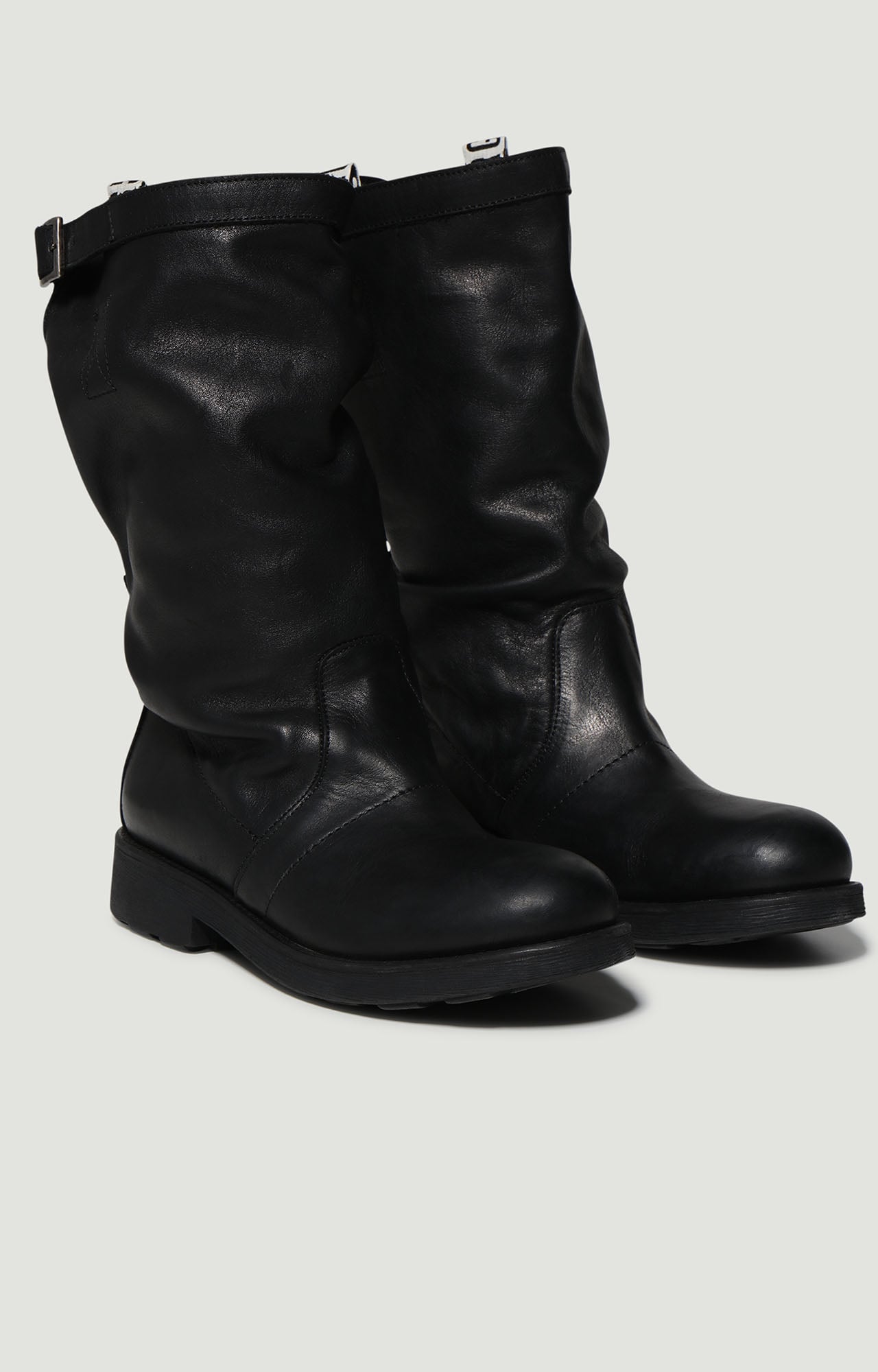 Women's Leather Boots with Soft Shaft – G D | Bikkembergs