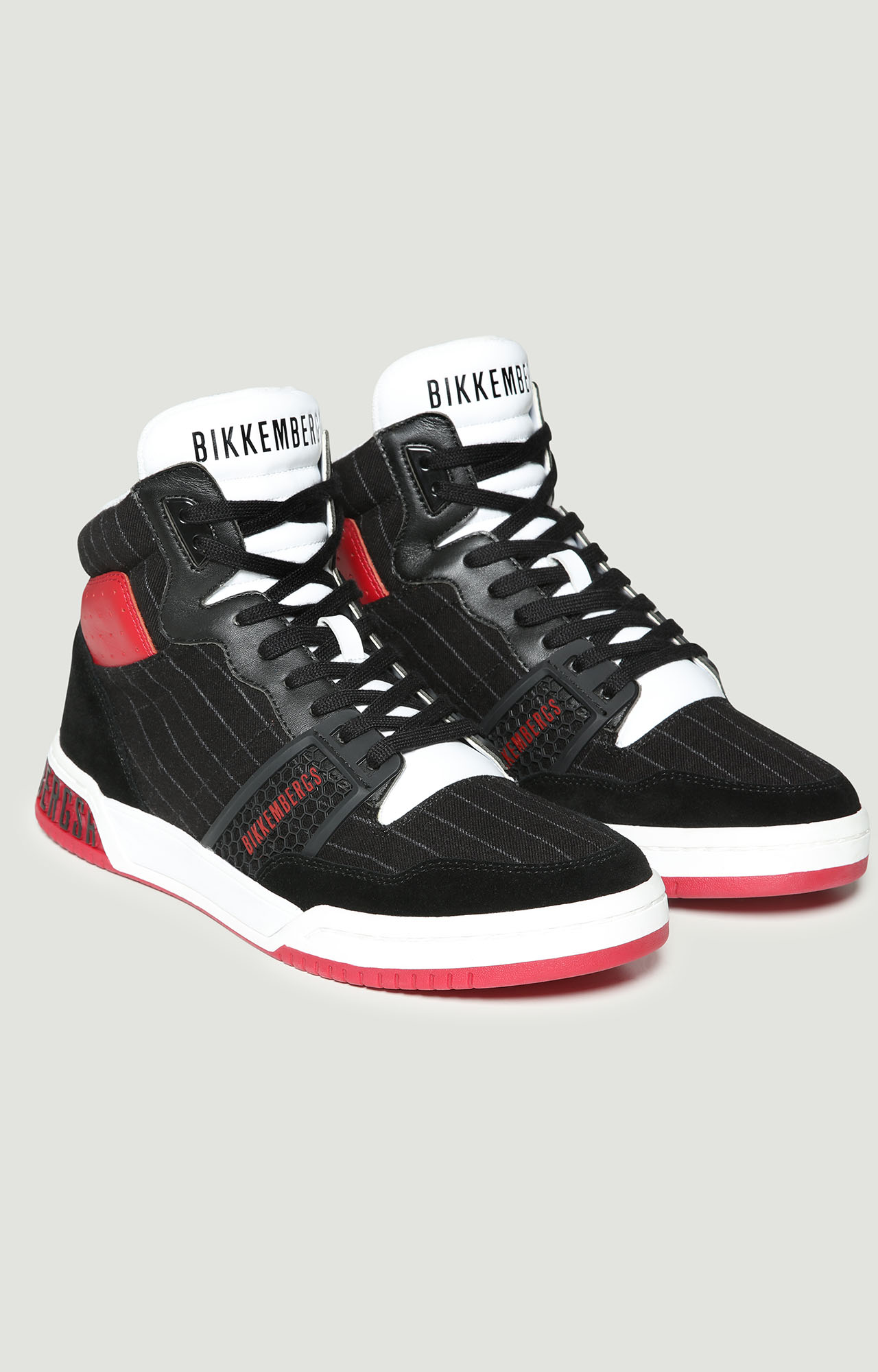 Sigger men's high top sneakers | BLACK | Bikkembergs