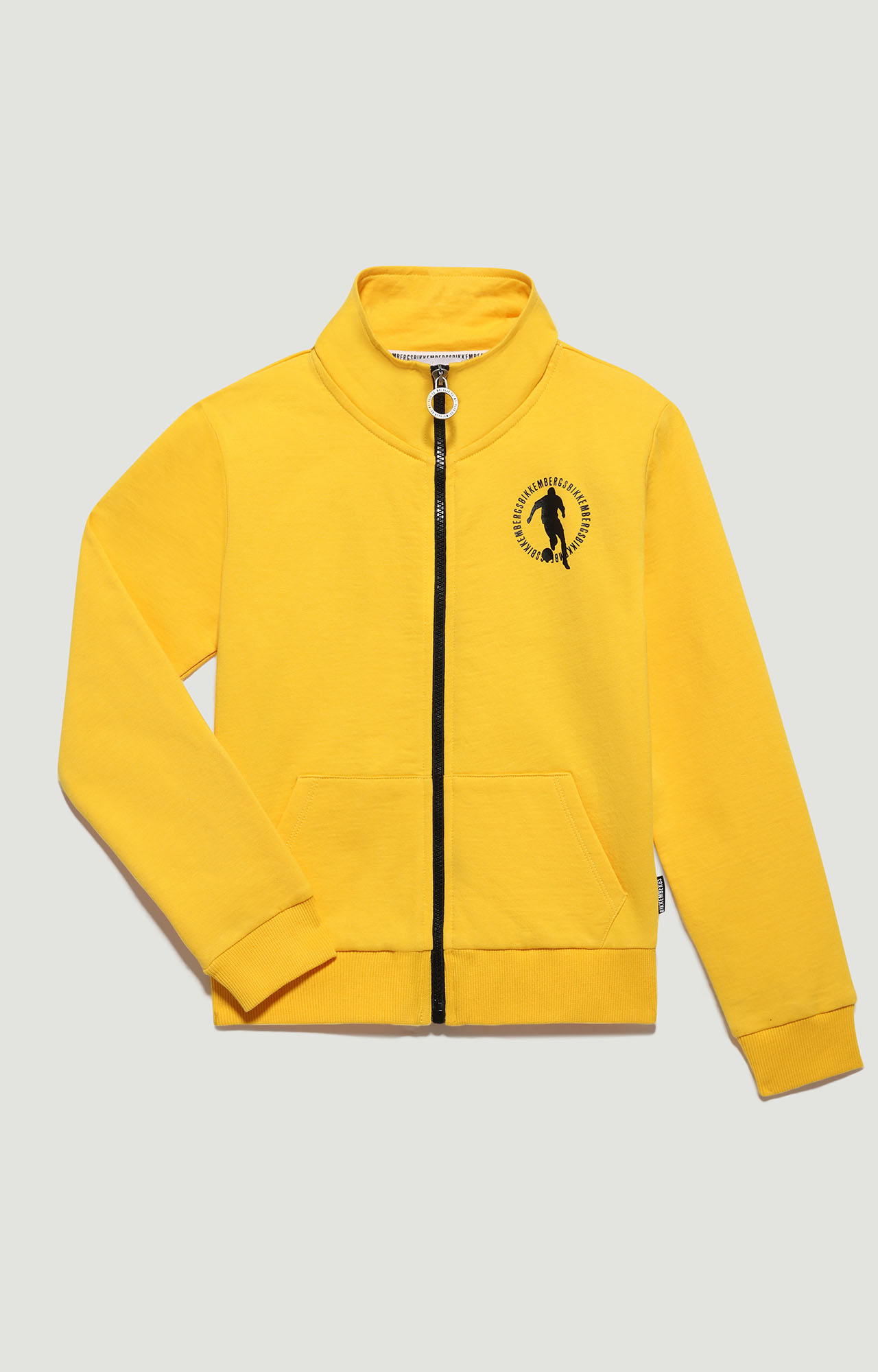 yellow sweat jacket