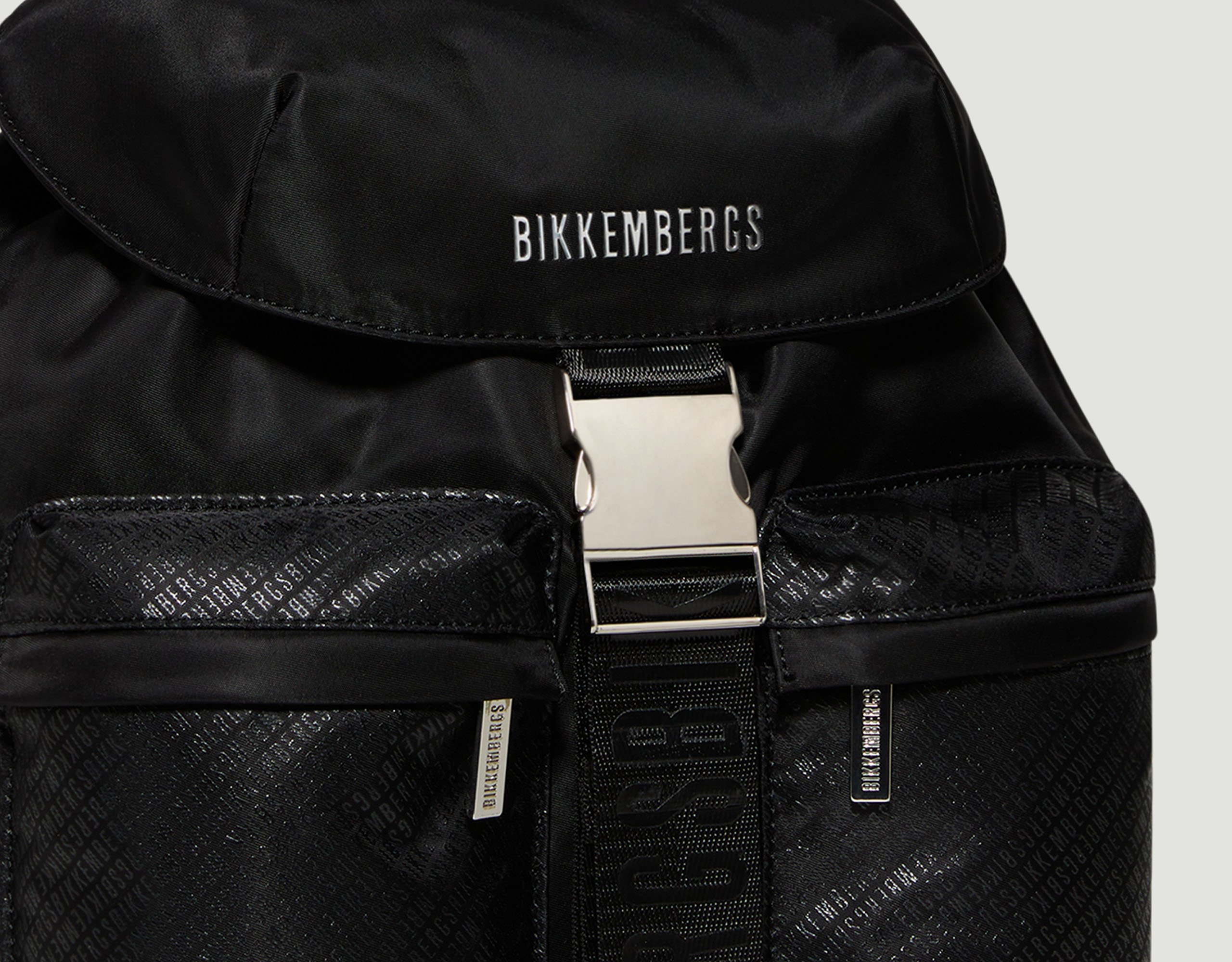 Black Women's backpack with flap - Ryder | Bikkembergs