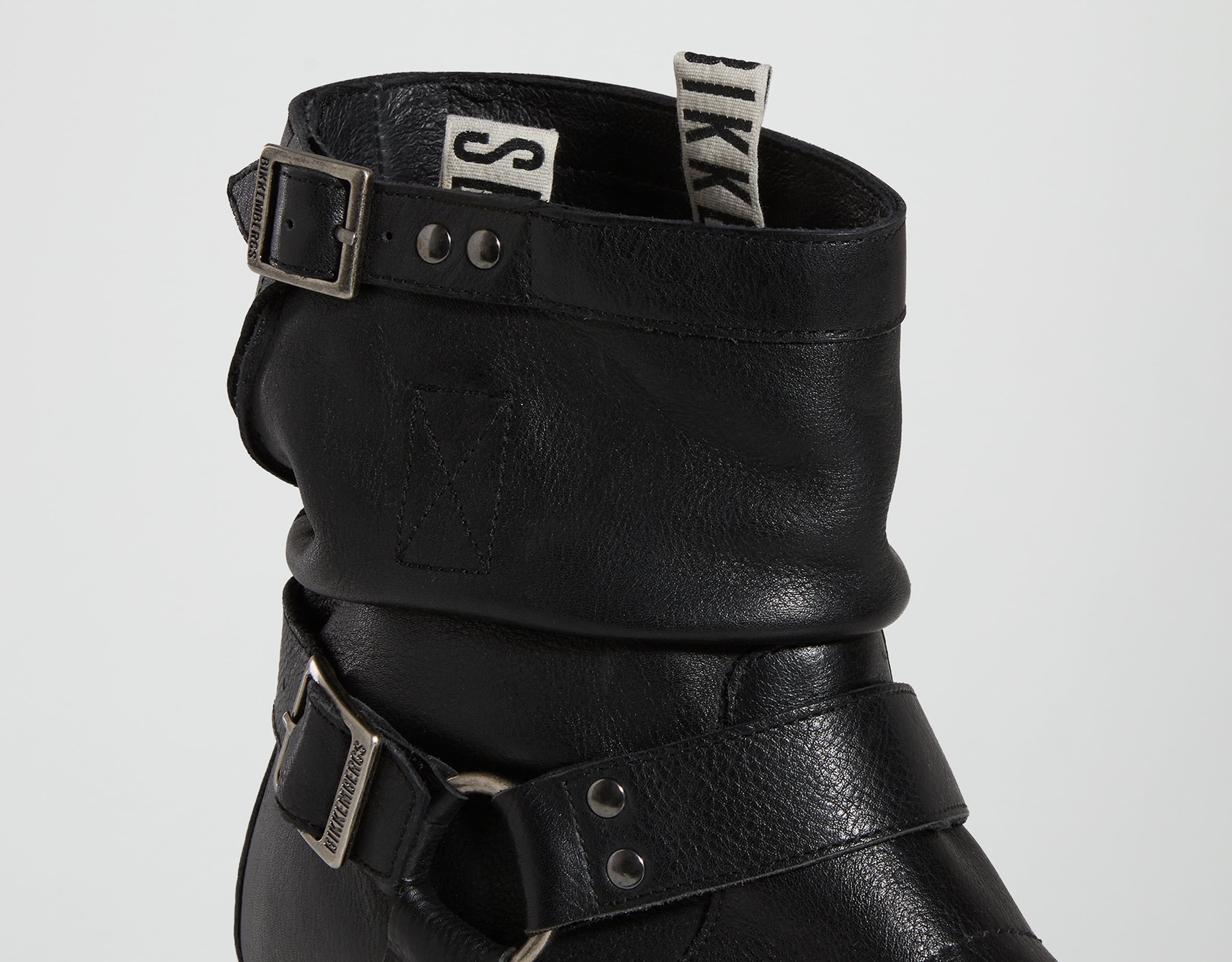 Men's Slouchy Leather Biker Ankle Boots | Bikkembergs