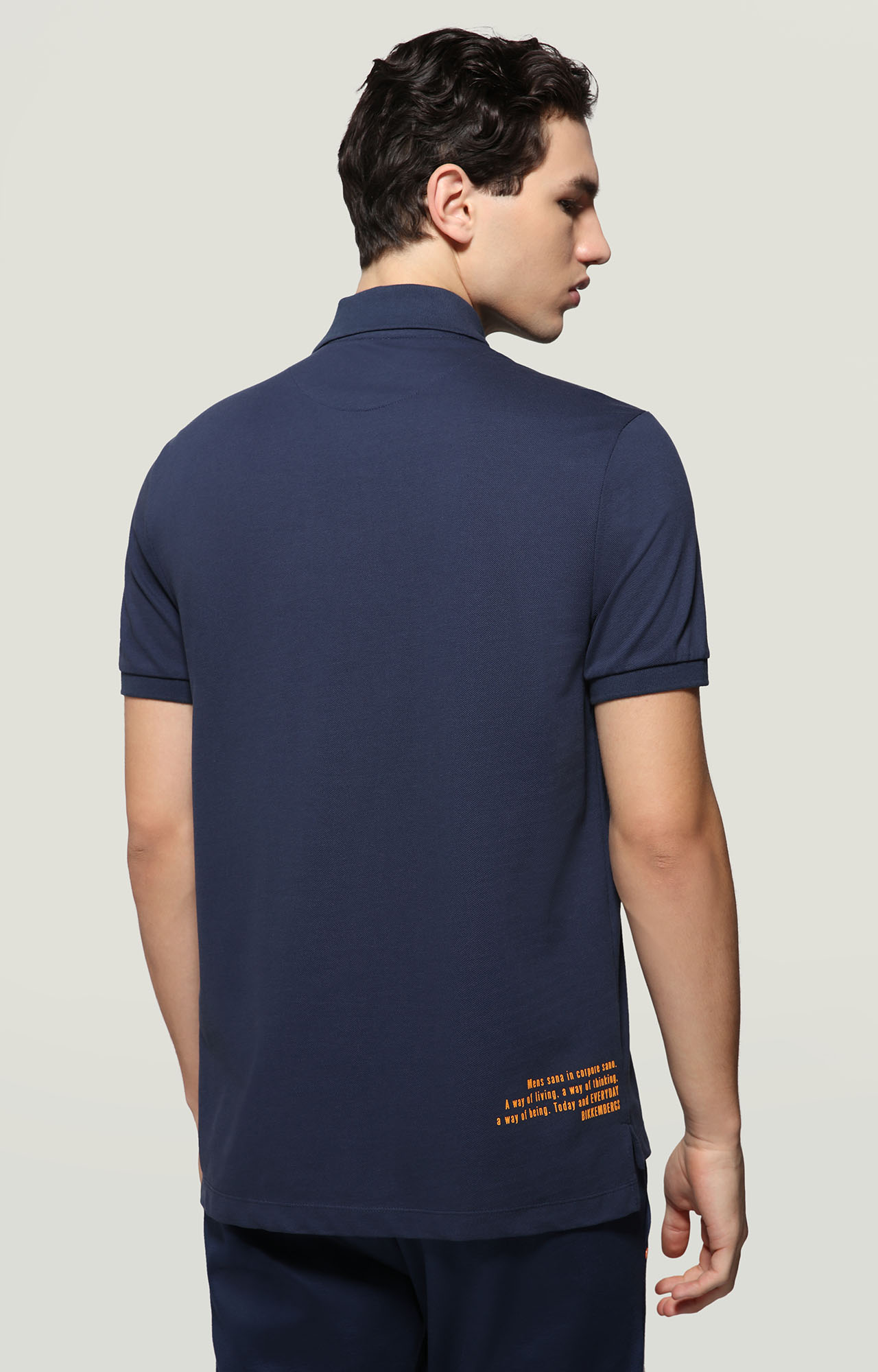 comercio traqueteo Redundante Men's polo shirt with raised logo | BLUE | Bikkembergs