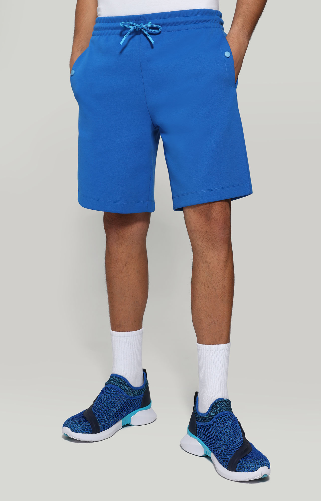Mens blue fleece shorts Clearance
