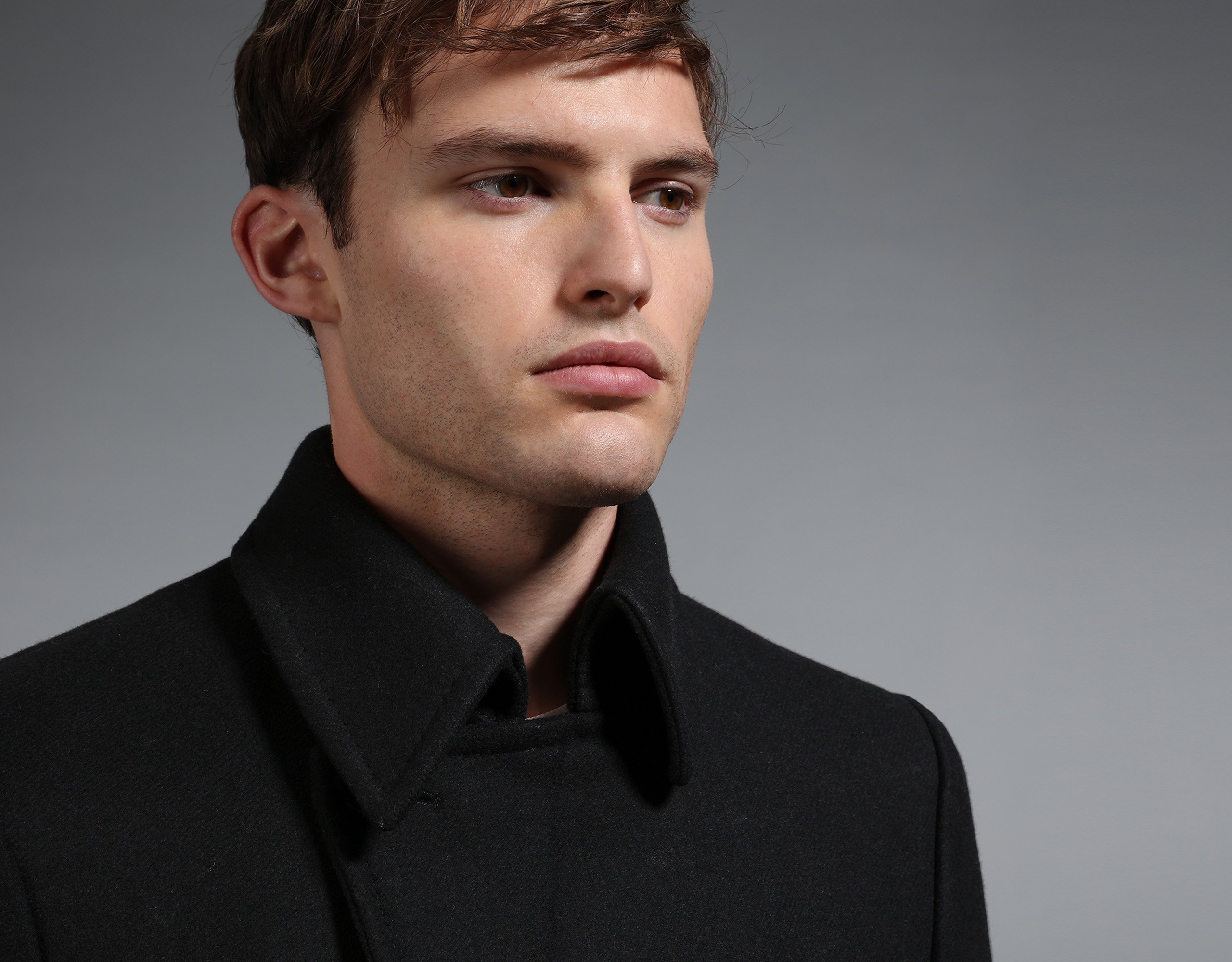 ᵔ*ᵔ様 初期dirk bikkembergs homme wool coat Vintage 90s Dirk Bikkembergs Grey Wool Double Breasted Coat