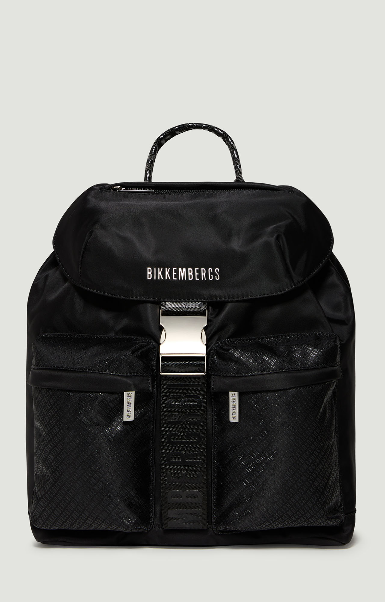 Black Women's backpack with flap - Ryder | Bikkembergs