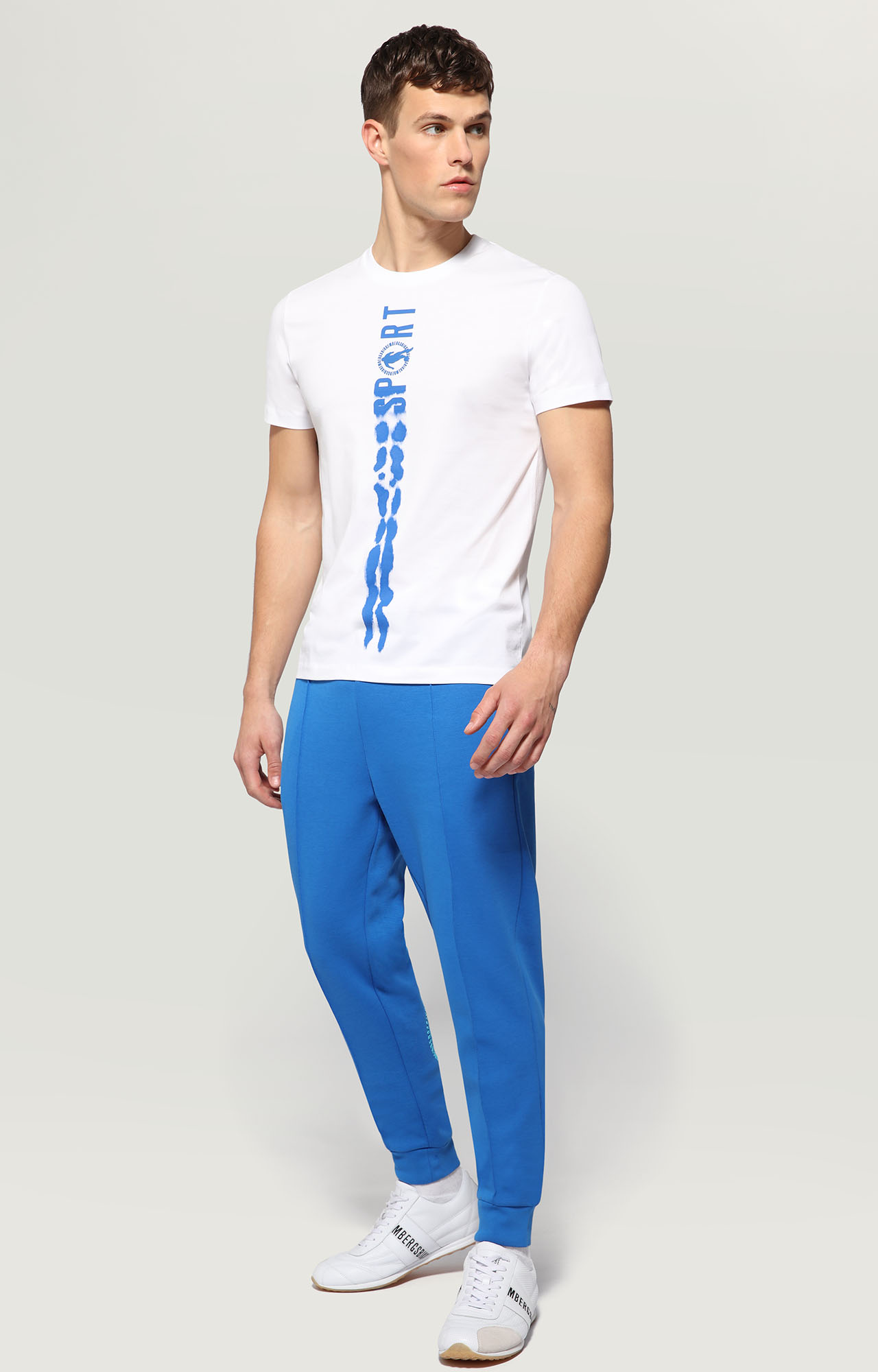 light blue sweatpants